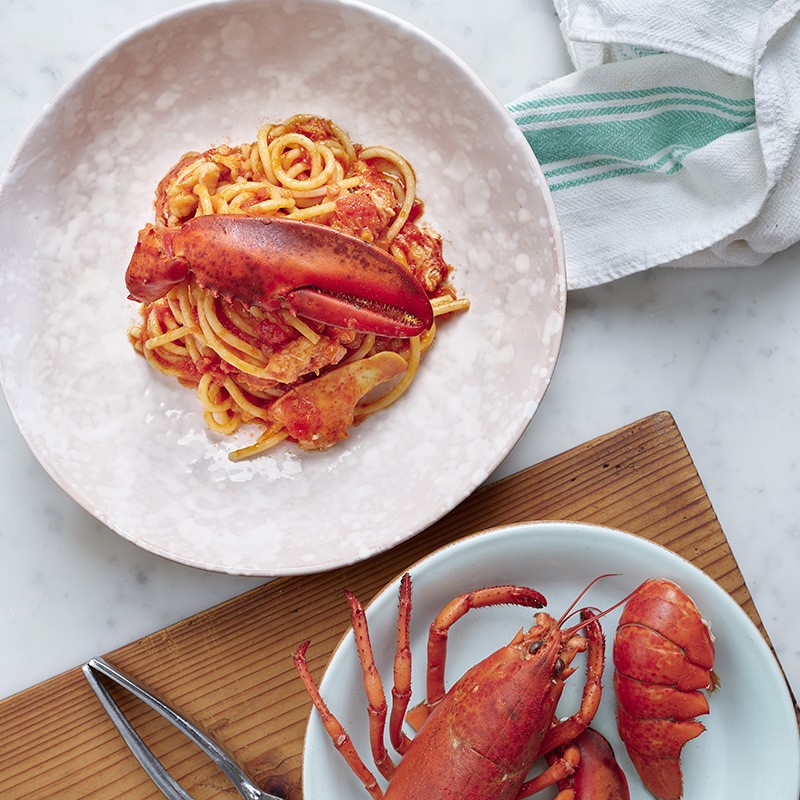 Spaghetti with lobster Sardinian style